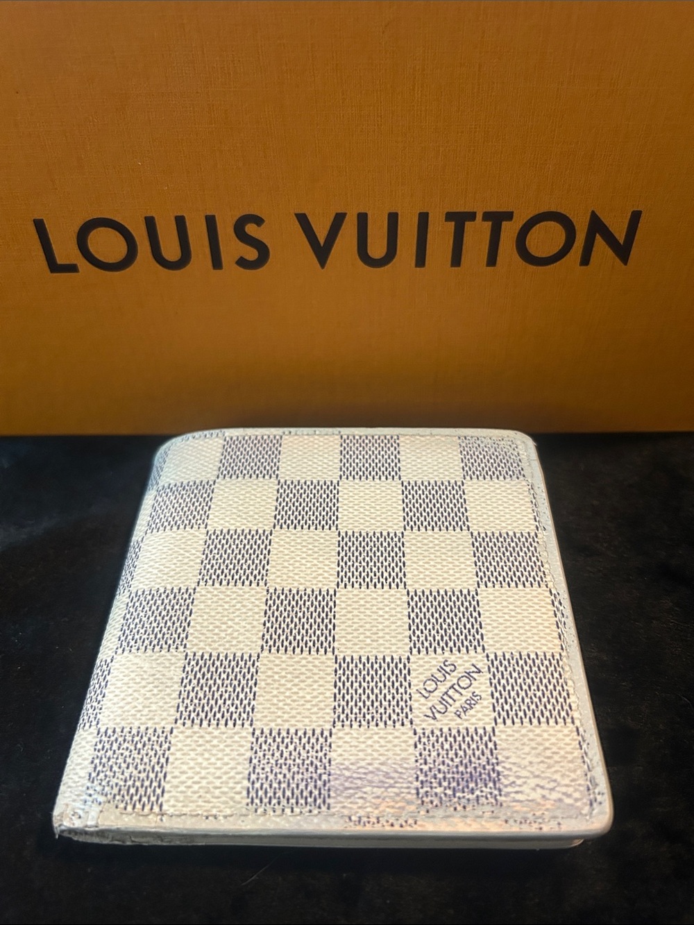 Louis Vuitton Damier Azur Bifold Wallet - Cream and Blue